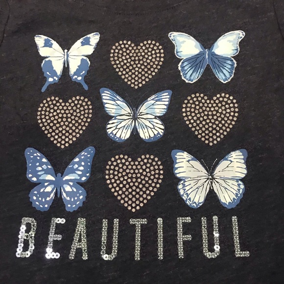 The Childrens Place blue butterfly T-shirt - Picture 4 of 4